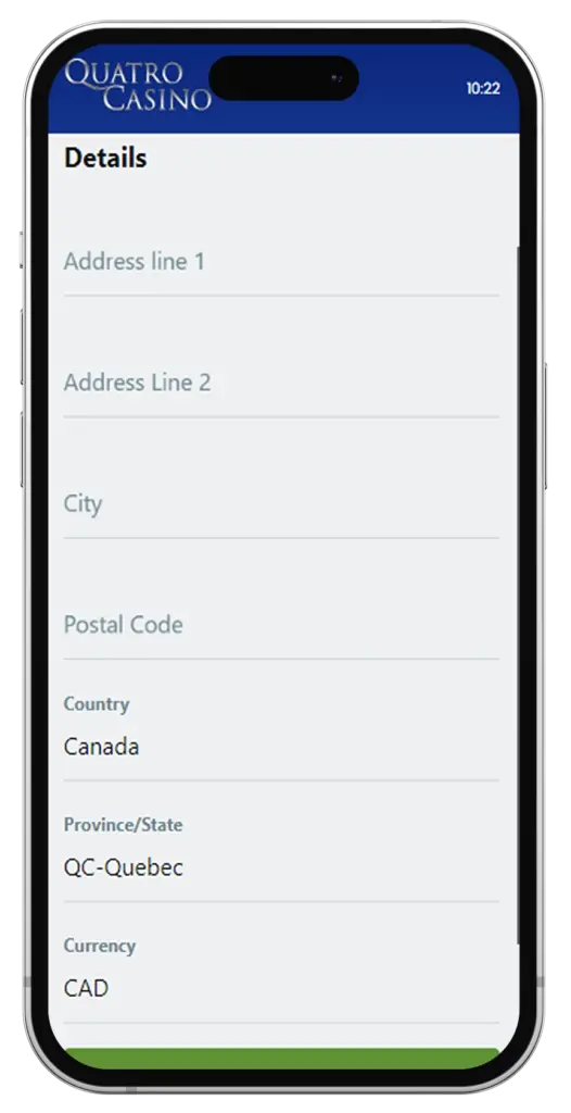 Mobile Sign Up