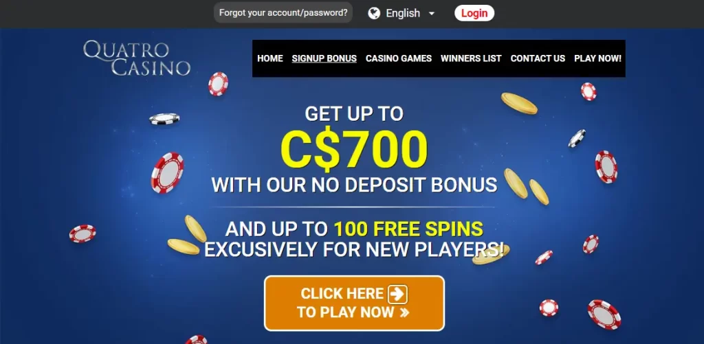 Quatro Casino No Deposit Bonus